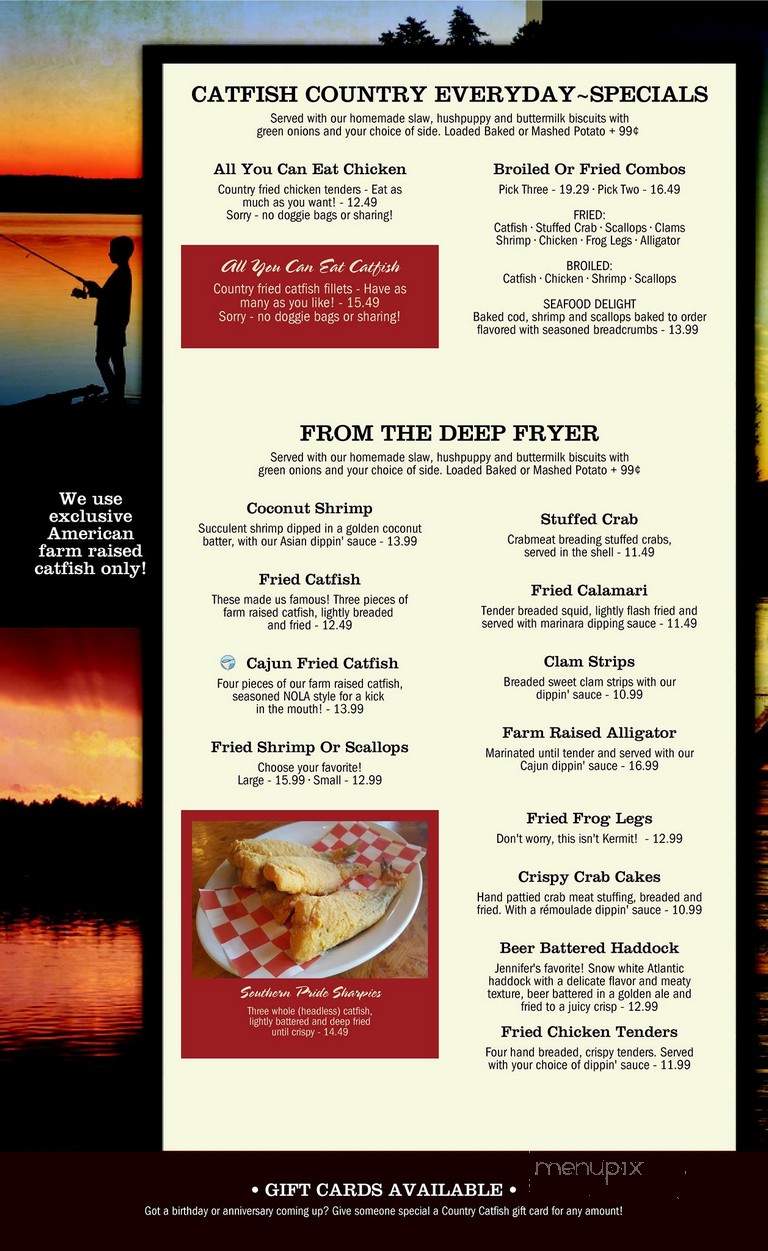 Catfish Country Restaurant - Bartow, FL menu_pic