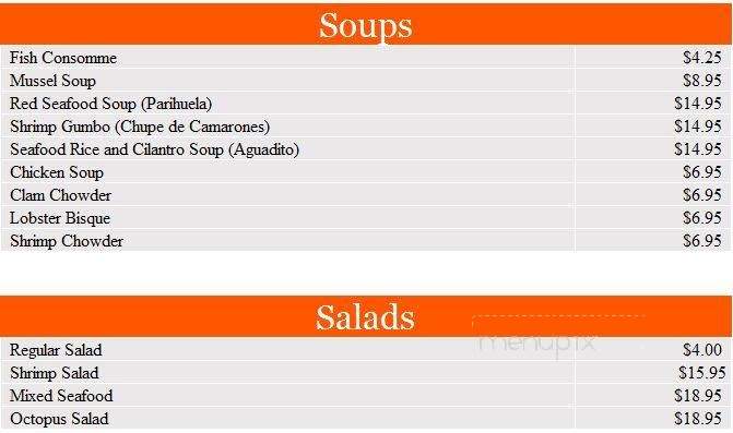 Ceviche House Restaurant - Miami, FL menu_pic