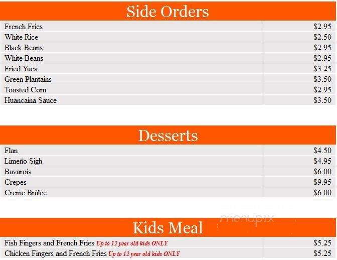 Ceviche House Restaurant - Miami, FL menu_pic