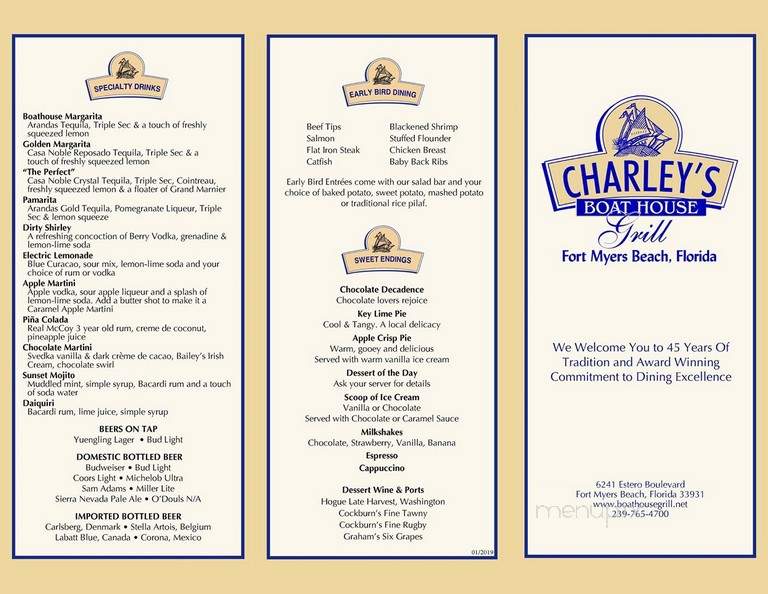 Charley's Boathouse Grill - Fort Myers Beach, FL