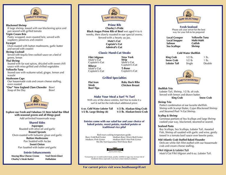 Charley's Boathouse Grill - Fort Myers Beach, FL menu_pic