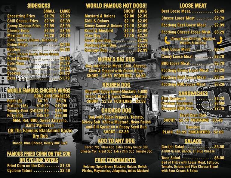 Coney Island Drive Inn - Brooksville, FL menu_pic