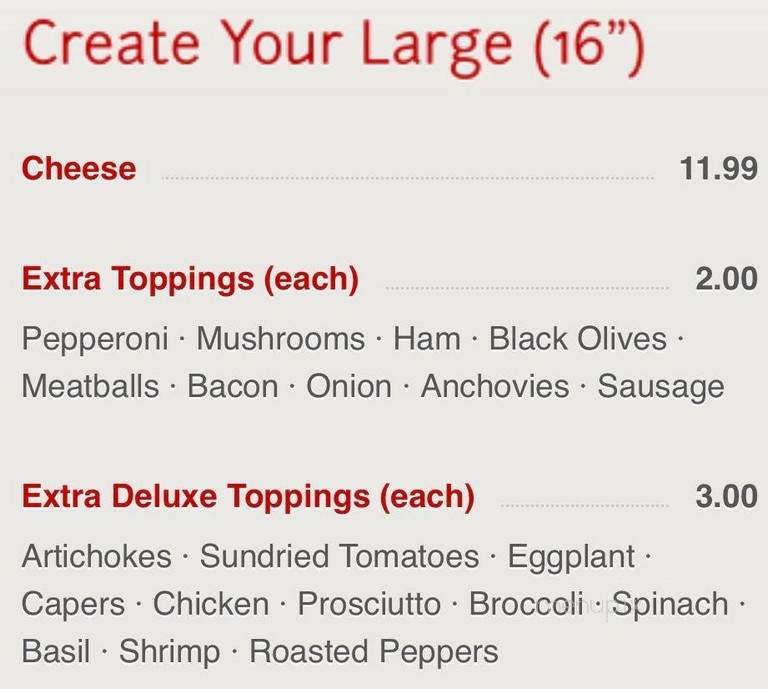 Domenico Italian Deli - Hialeah, FL menu_pic