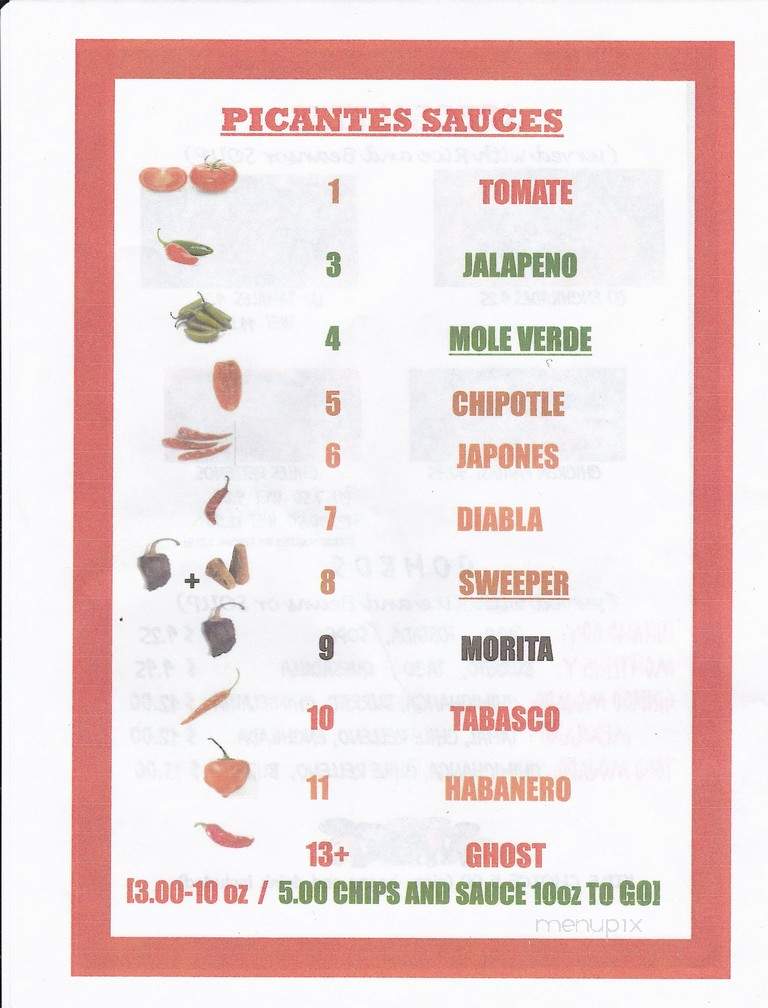 El Korita - Eustis, FL menu_pic
