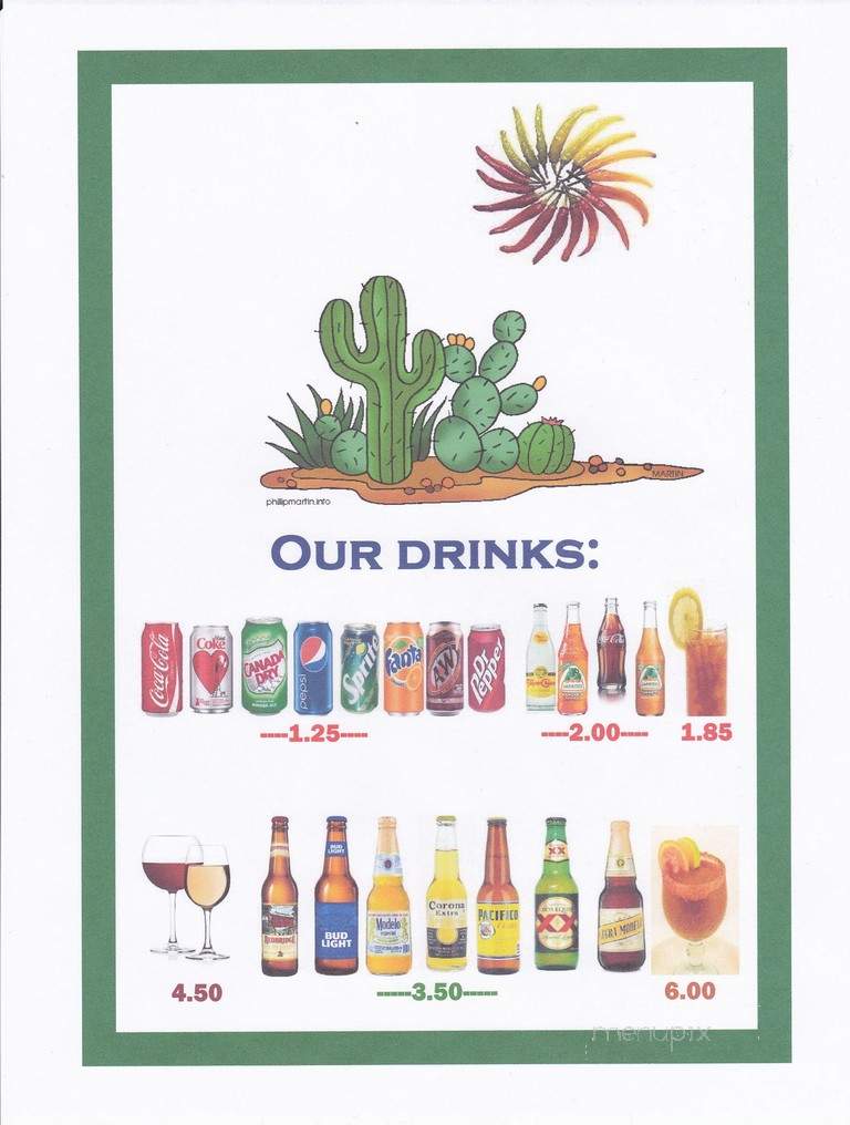El Korita - Eustis, FL menu_pic