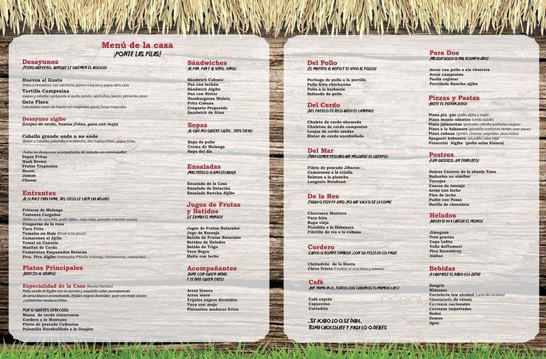 El Ranchito Cubano - Hialeah, FL menu_pic