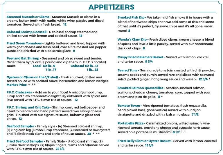 Flagler Fish Co - Flagler Beach, FL menu_pic