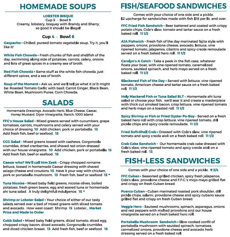 Flagler Fish Co - Flagler Beach, FL menu_pic