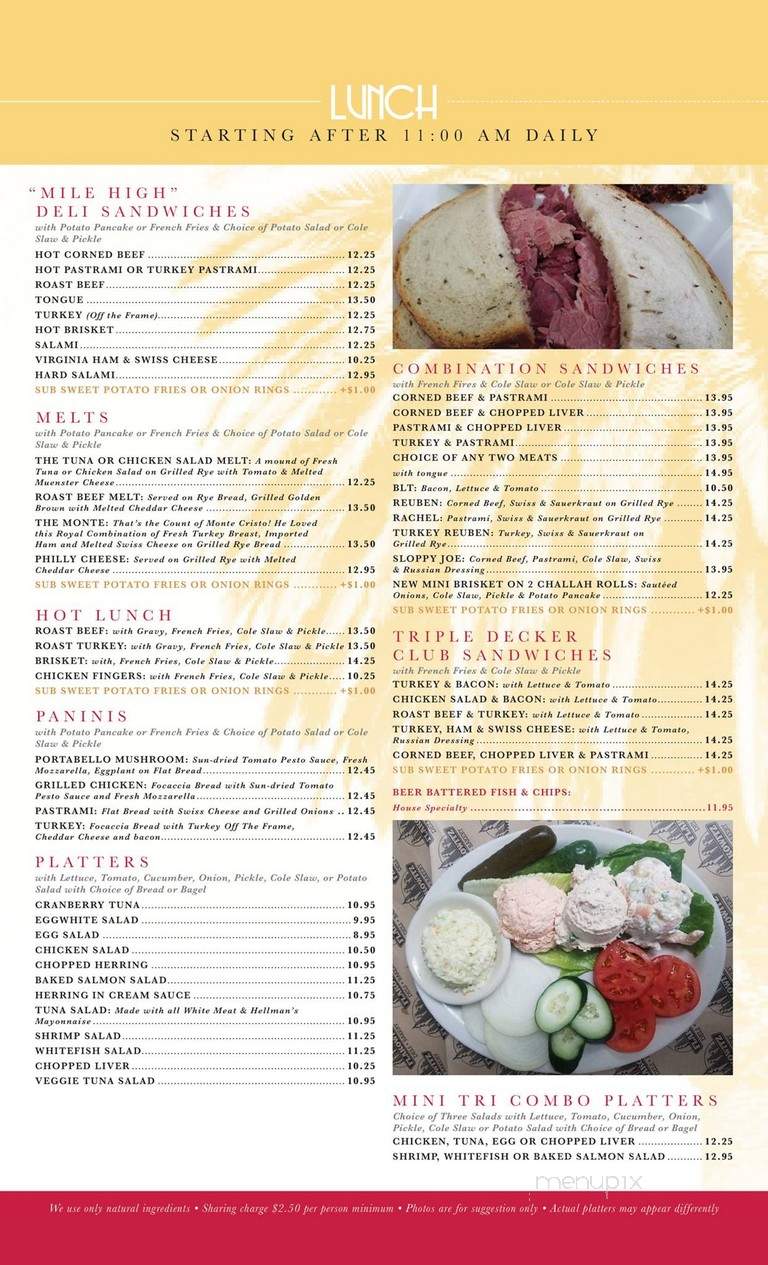 Flakowitz Bagel Inn - Boca Raton, FL menu_pic