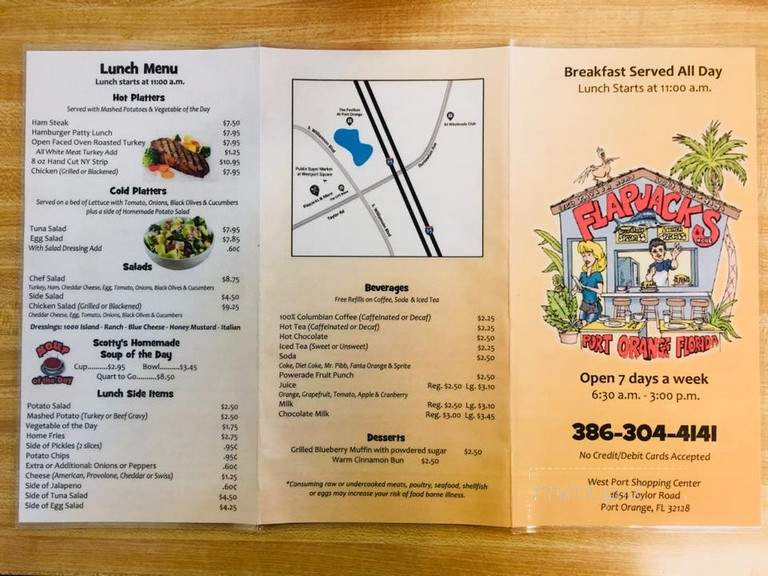 Flapjacks & More - Port Orange, FL menu_pic