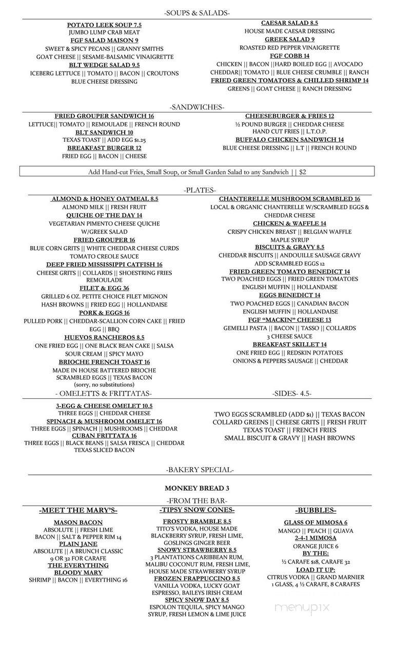 Food Glorious Food - Tallahassee, FL menu_pic
