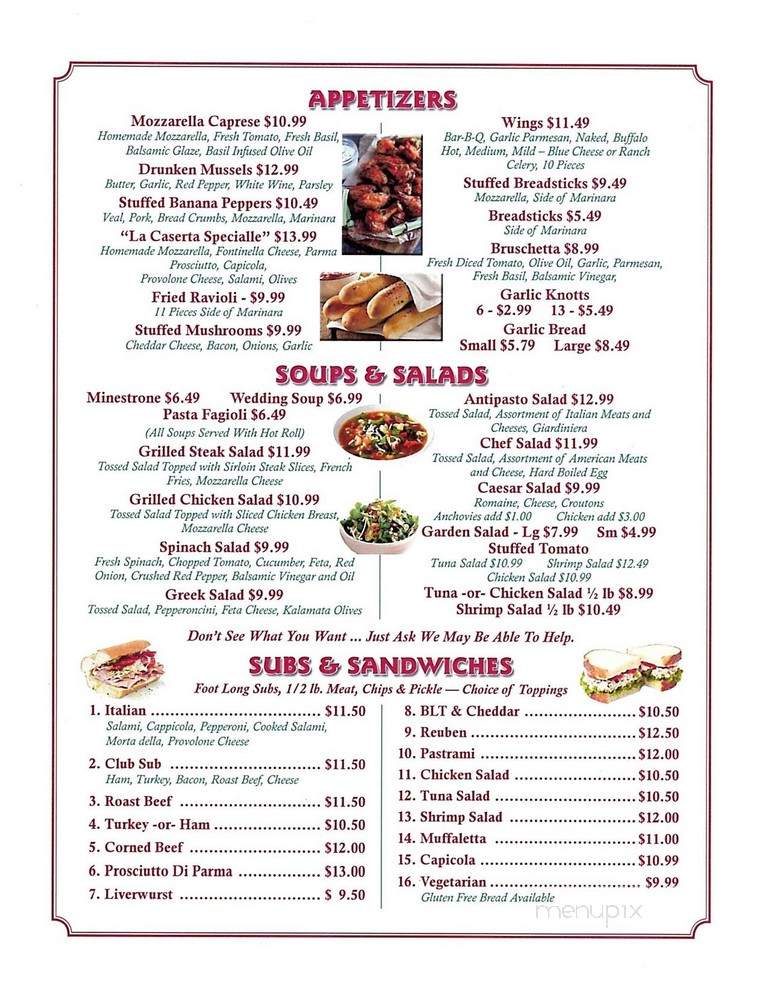 Francesco's Italian Deli - Fort Myers Beach, FL menu_pic