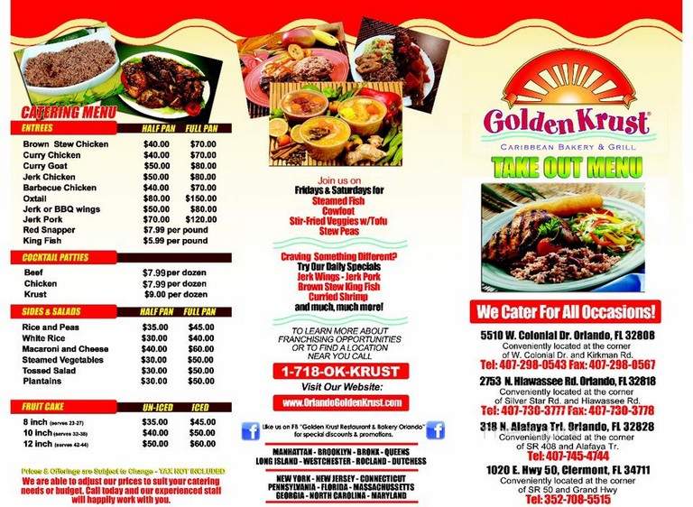 Golden-Krust - Orlando, FL menu_pic