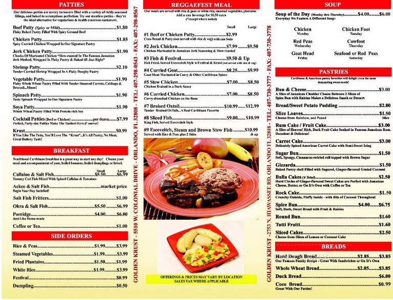 Golden-Krust - Orlando, FL menu_pic