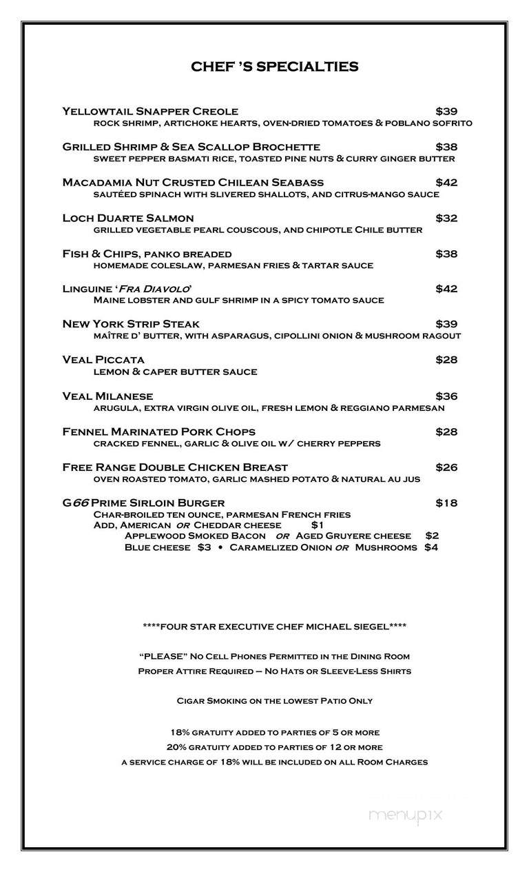 Grille 66 & Bar - Fort Lauderdale, FL menu_pic