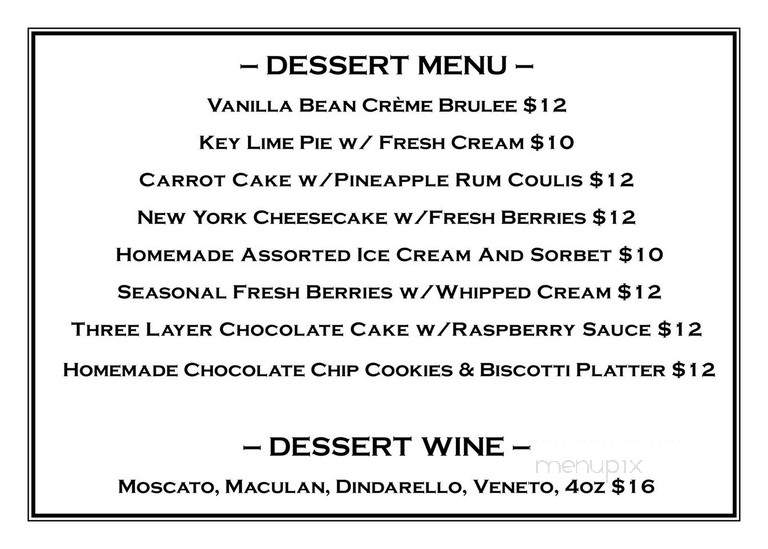 Grille 66 & Bar - Fort Lauderdale, FL menu_pic