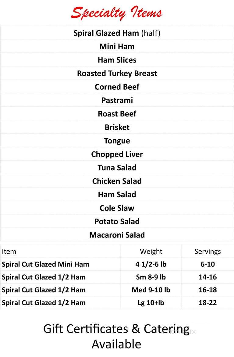 Ham Heaven & Devil Dogs - Sarasota, FL menu_pic