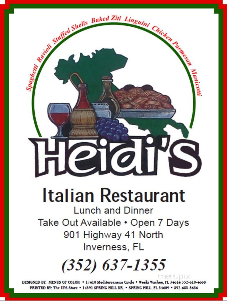 Heidi's Italian Restaurant - Inverness, FL