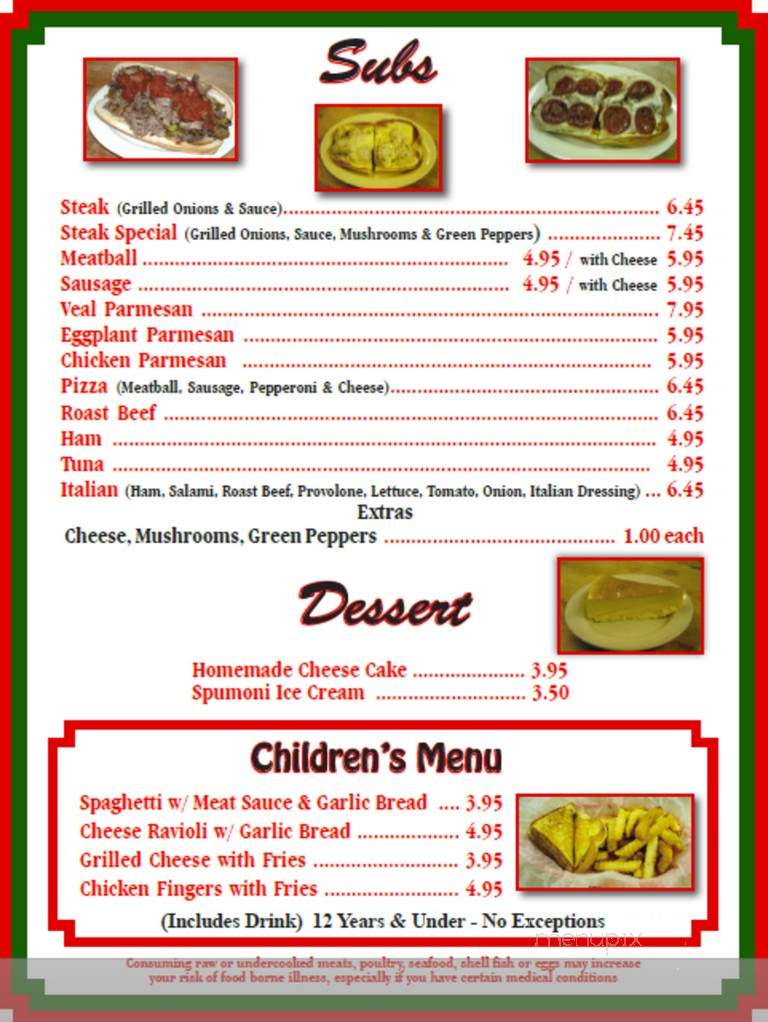 Heidi's Italian Restaurant - Inverness, FL menu_pic
