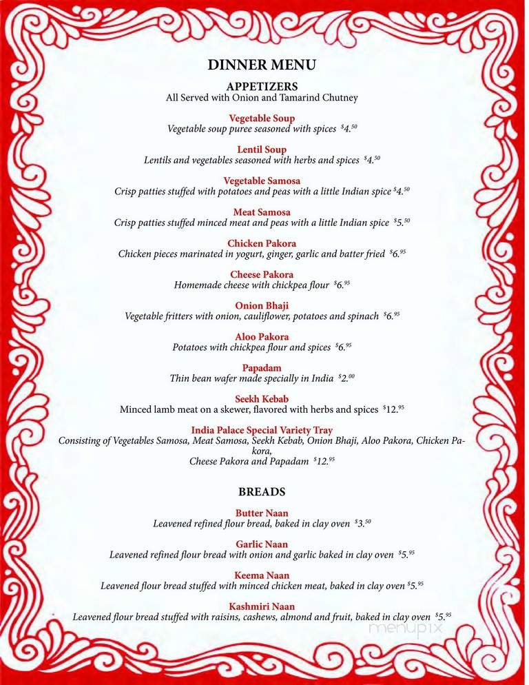 India Palace - Fort Myers, FL menu_pic