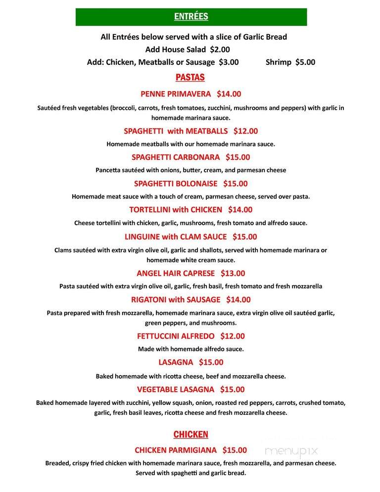 Island Pizza Restaurant - Sanibel, FL menu_pic