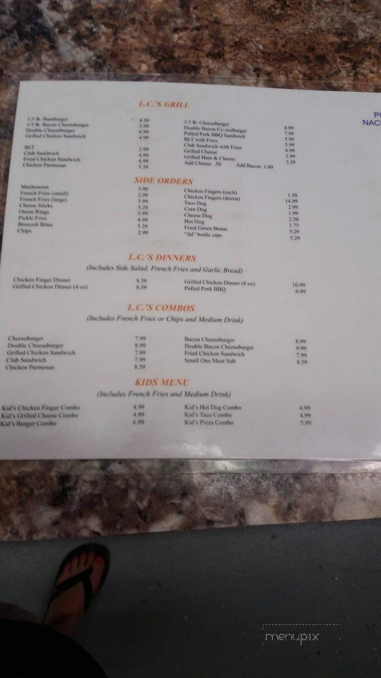 L C's Pizza & Subs - Freeport, FL menu_pic