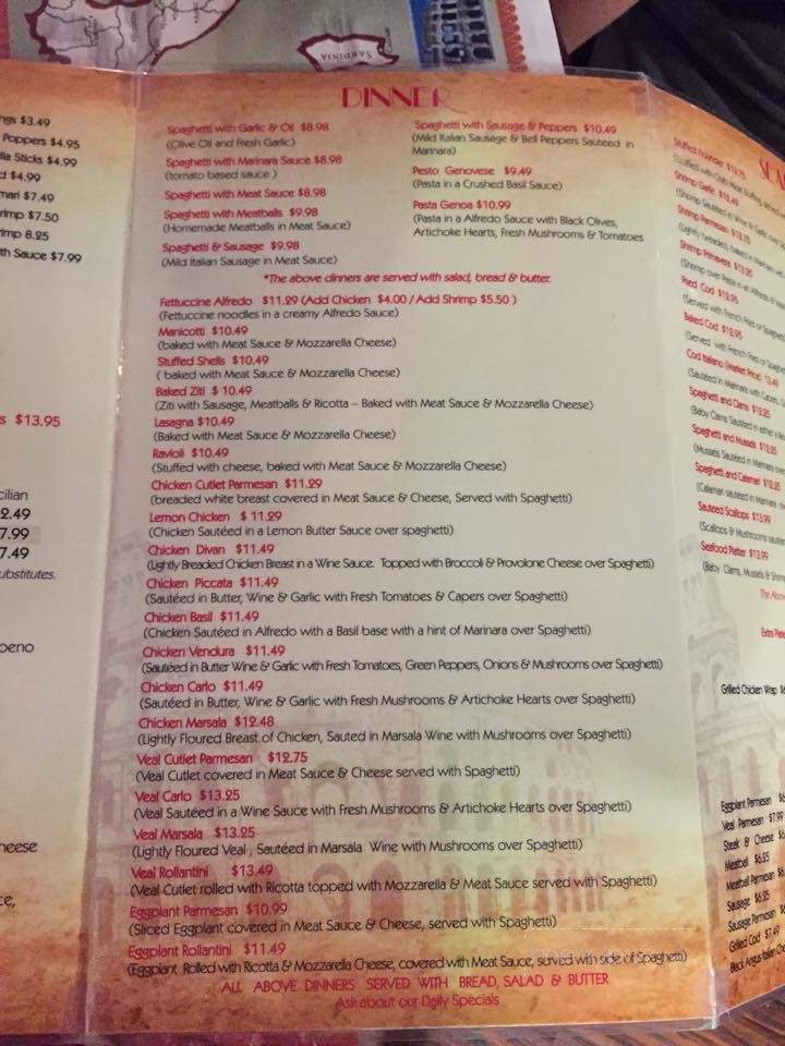 Leaning Tower Of Pizza - New Port Richey, FL menu_pic