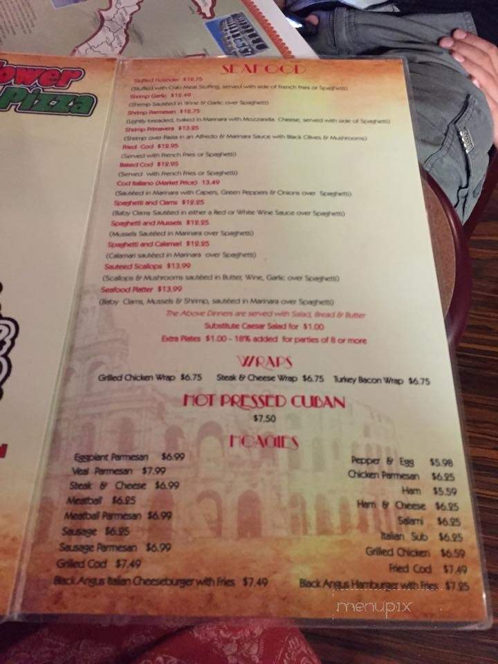 Leaning Tower Of Pizza - New Port Richey, FL menu_pic
