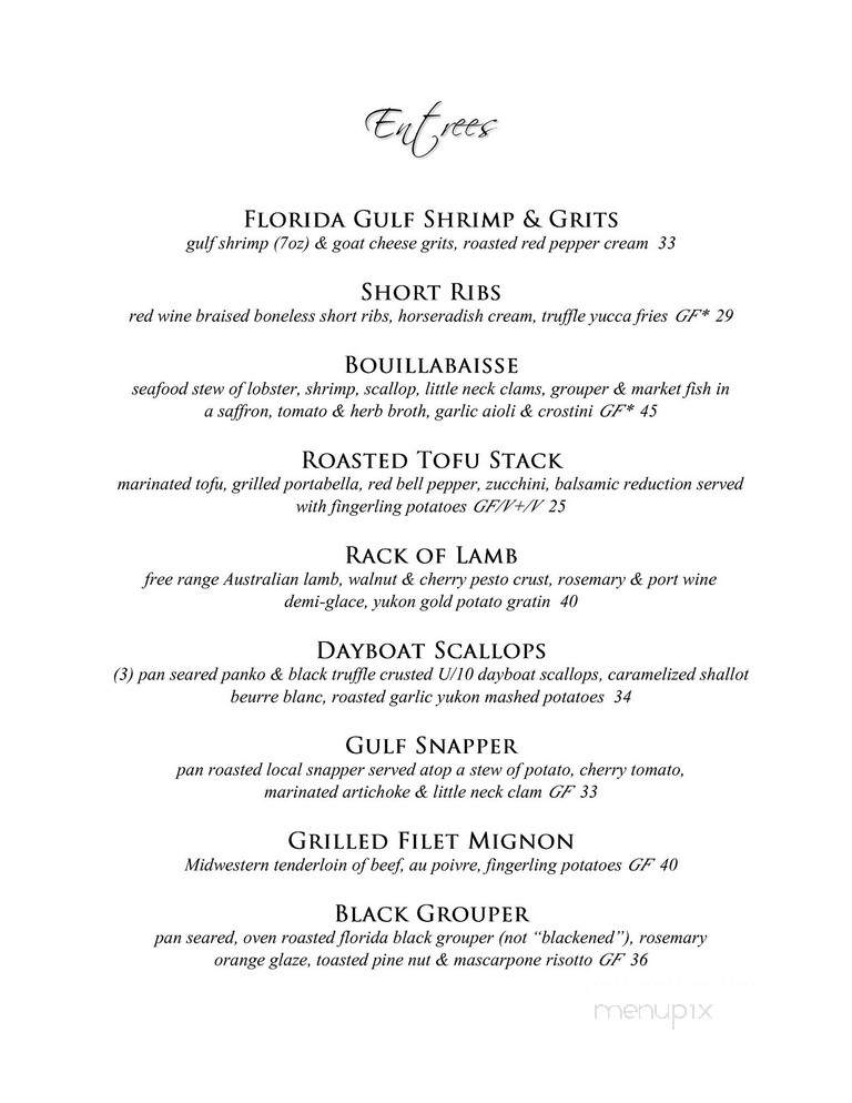 Mad Hatter Restaurant - Sanibel, FL menu_pic