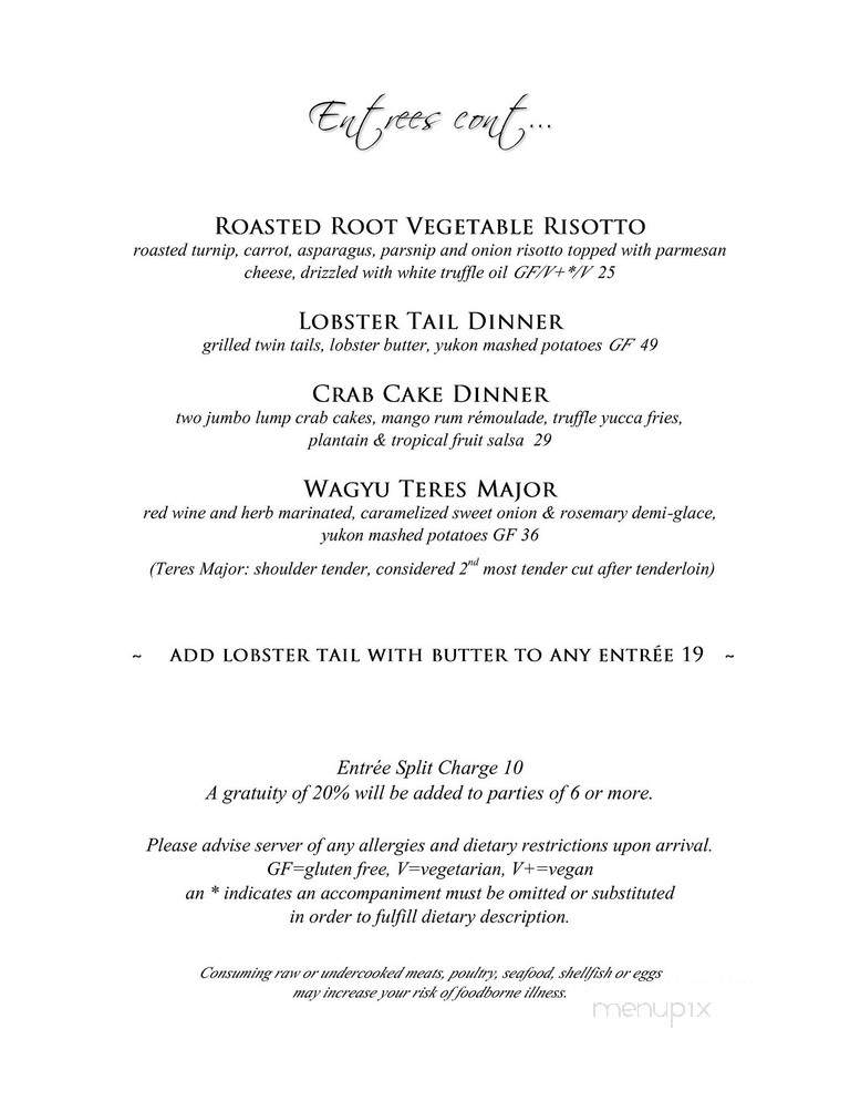 Mad Hatter Restaurant - Sanibel, FL menu_pic