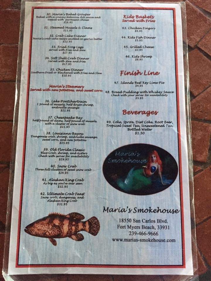 Maria's Backwater Bar & Grill - Fort Myers Beach, FL