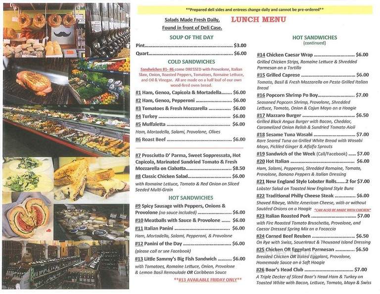 Mazzaro Coffee & Italian Mrkt - St Petersburg, FL menu_pic