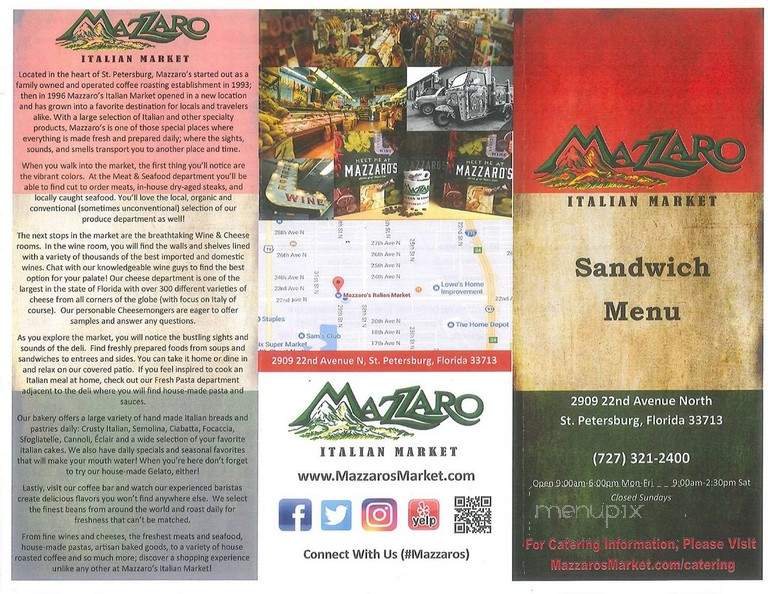 Mazzaro Coffee & Italian Mrkt - St Petersburg, FL menu_pic