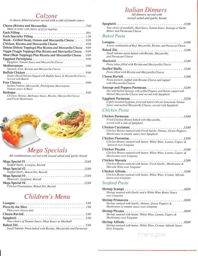 Millennium Pizzeria - Jacksonville, FL menu_pic