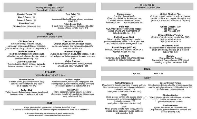 Atrium Cafe & Grill - Jacksonville, FL menu_pic