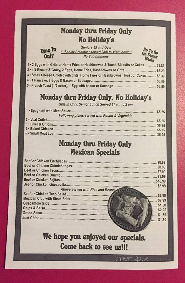 Mom's Kitchen - Okeechobee, FL menu_pic