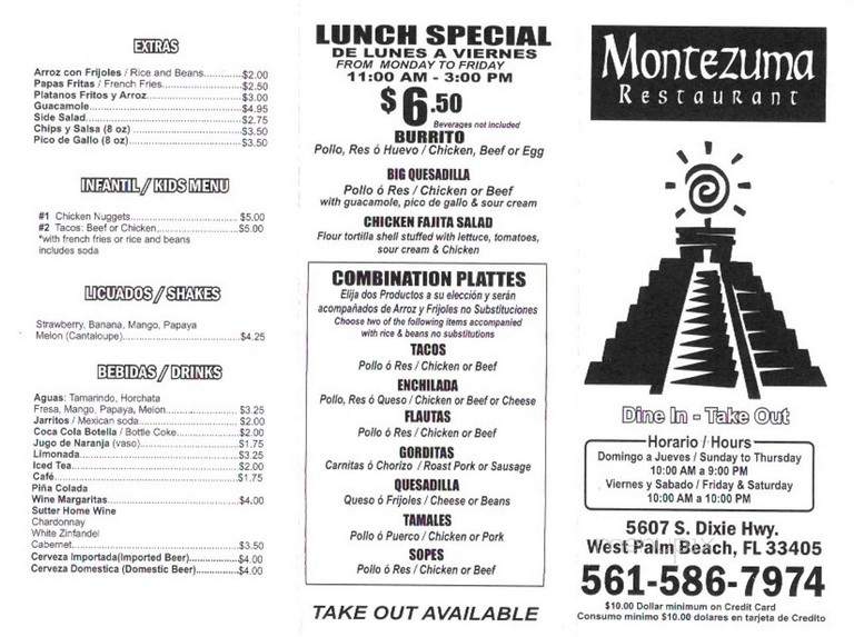 Montezuma Mexican Restaurant - West Palm Beach, FL