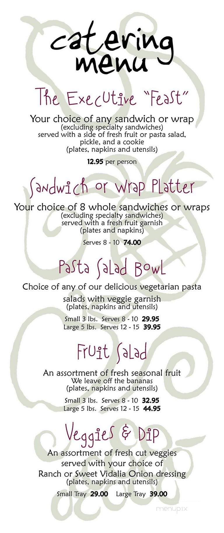 Nature's Way Cafe - West Palm Beach, FL menu_pic