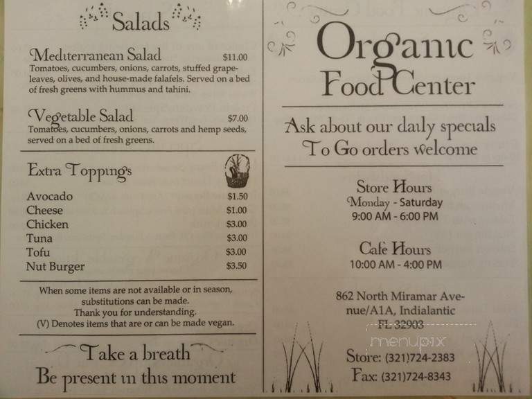 Organic Food Ctr - Indialantic, FL