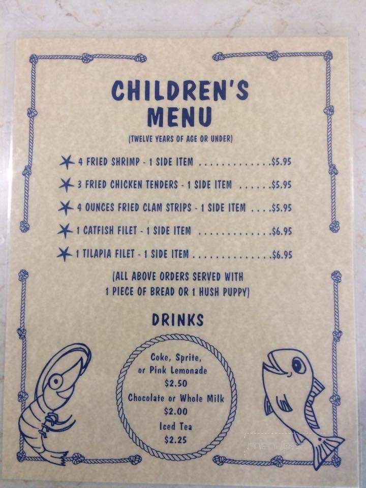O'Steen's Restaurant - St Augustine, FL menu_pic