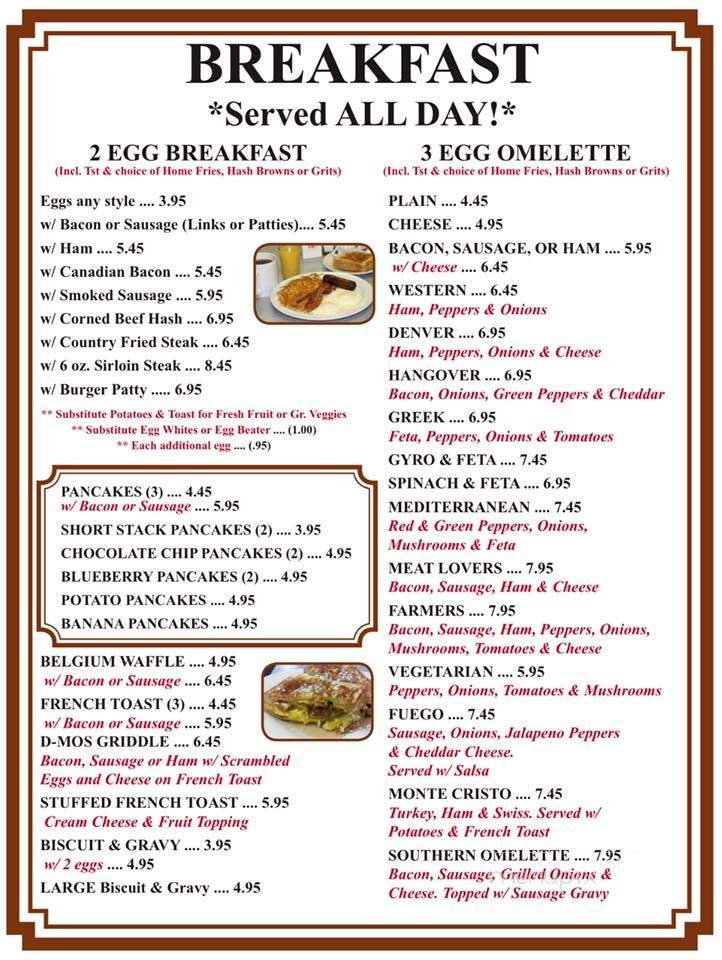 Pam's Country Restaurant - Port Richey, FL menu_pic