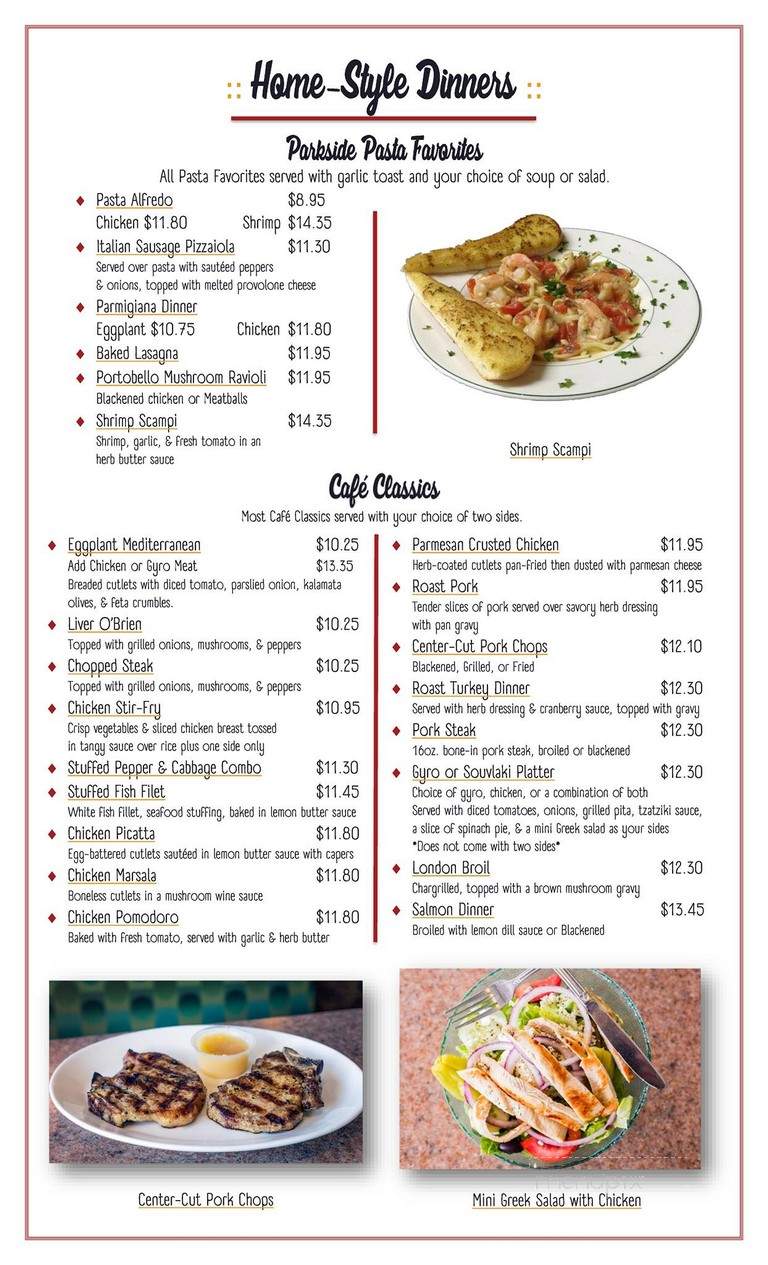Parkside Cafe - Pinellas Park, FL menu_pic