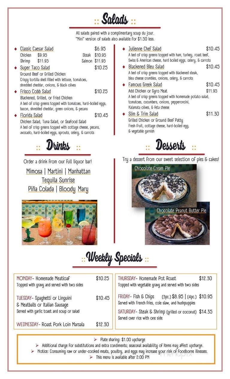 Parkside Cafe - Pinellas Park, FL menu_pic