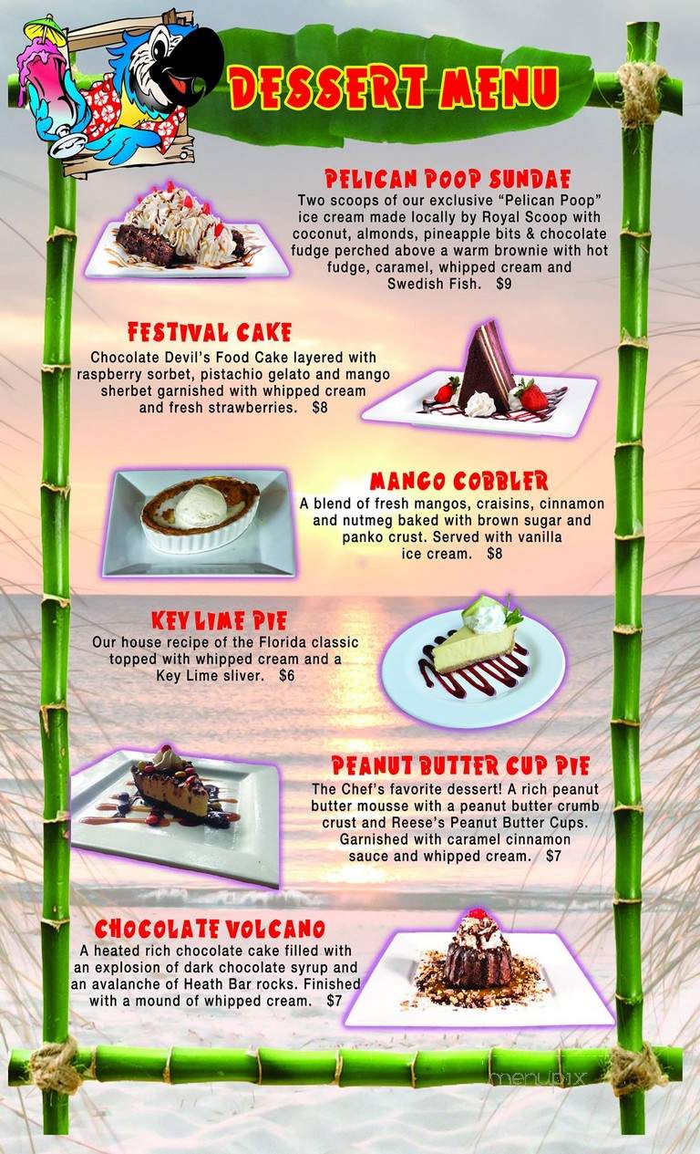 Parrot Key Caribbean Grill - Fort Myers Beach, FL menu_pic