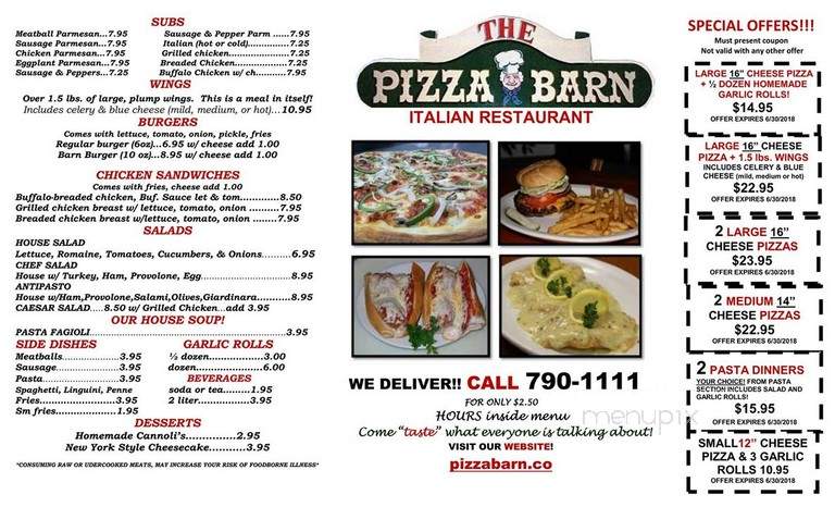 Pizza Barn - Loxahatchee, FL menu_pic