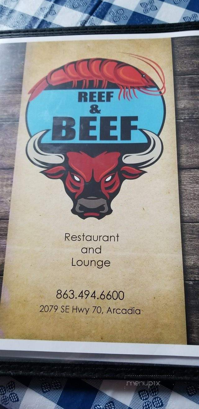 Reef & Beef Restaurant - Arcadia, FL menu_pic