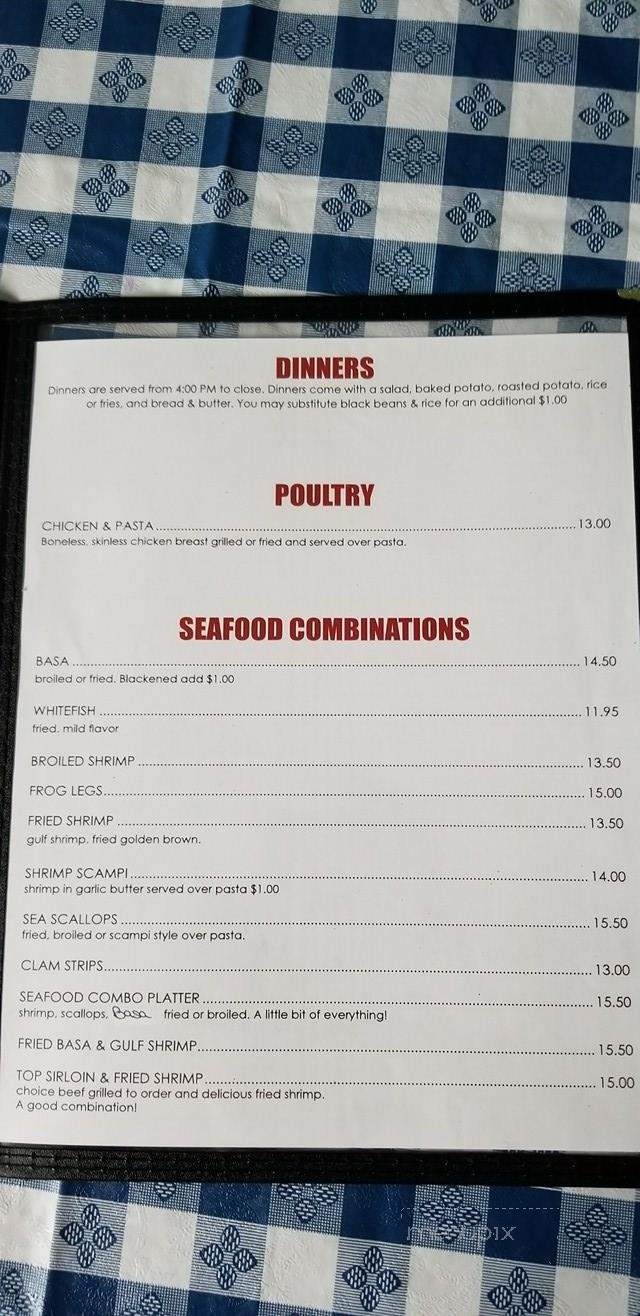 Reef & Beef Restaurant - Arcadia, FL menu_pic
