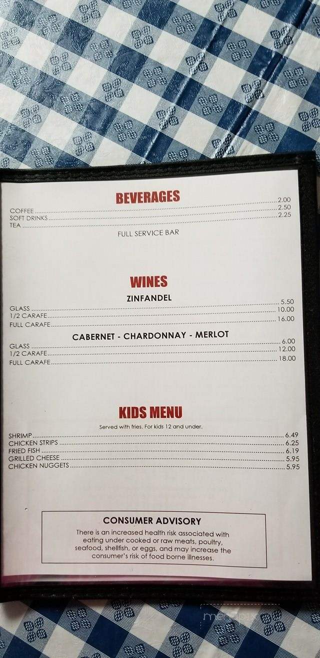 Reef & Beef Restaurant - Arcadia, FL menu_pic