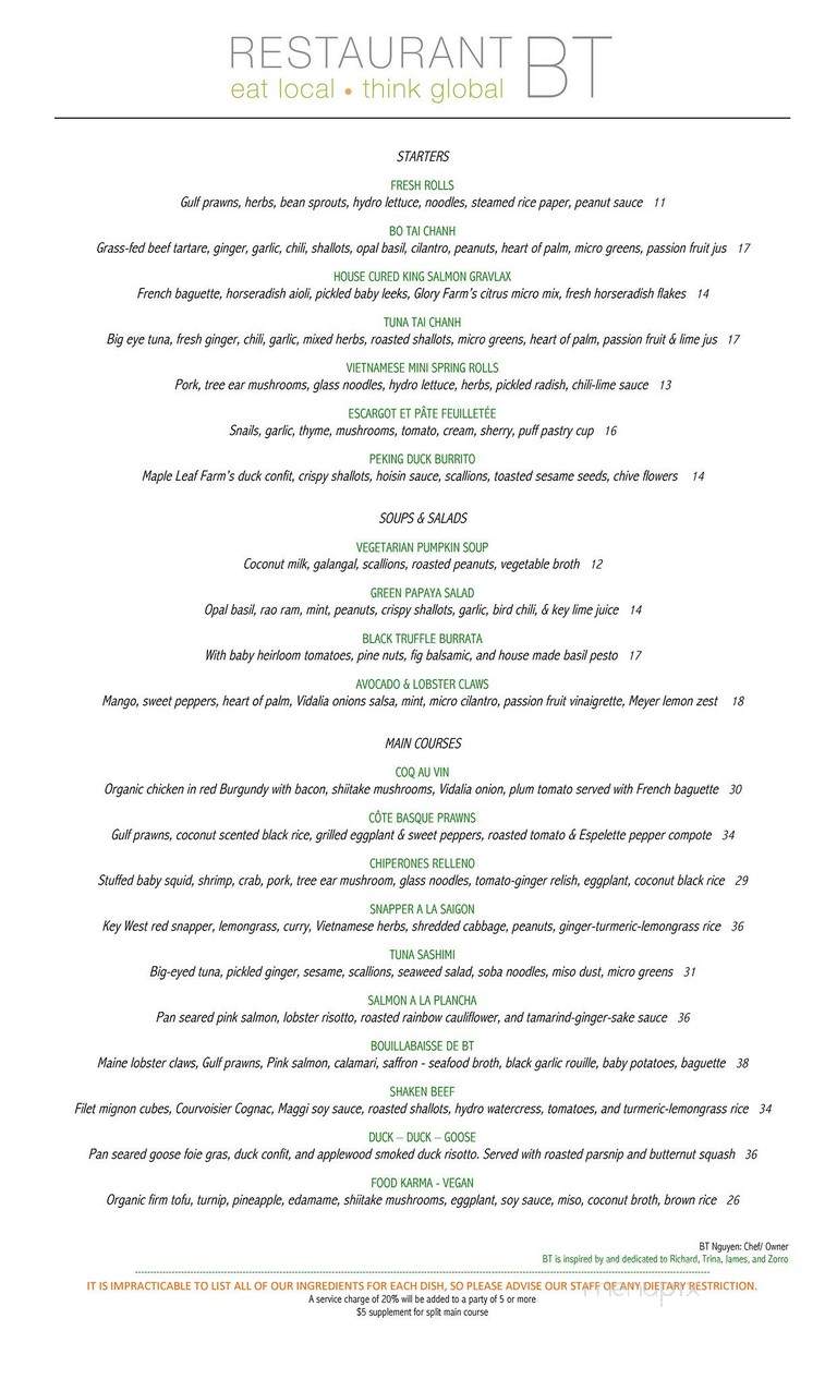 Restaurant Bt - Tampa, FL