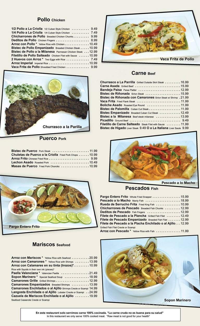 Rinconsito Latino - Miami, FL menu_pic
